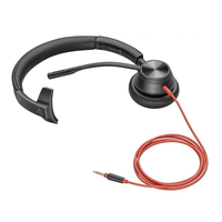 Poly Spare BLACKWIRE 3315T Wired Mono Headset with 3.5mm