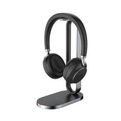 YEALINK WIRELESS (BH76) MS DUAL HEADSET + BT51 USB-C DONGLE, STAND , BLACK , ANC , USB-C